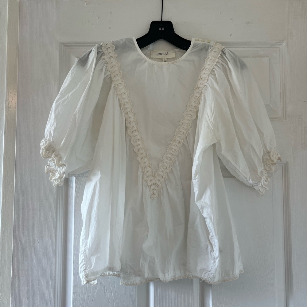 the great white lace blouse